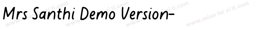Mrs Santhi Demo Version字体转换